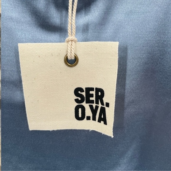 ser.o.ya retrofete revolve blue birdie maxi dress nwt size large - Picture 14 of 14